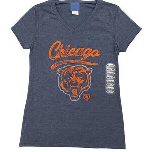Chicago Bears Women's V-Neck Short Sleeve T-Shirt